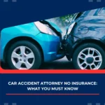 Close-up of head-on car accident used in a blog about car accident attorney no insurance and legal info